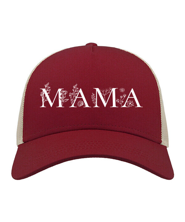 Kepurė moterims su snapeliu Tiesiog mama, raudona цена и информация | Kepurės moterims | pigu.lt