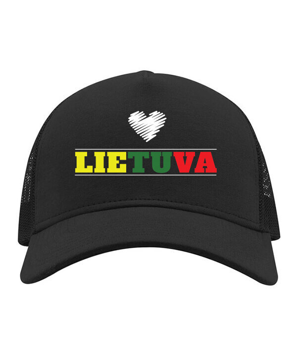 Kepurė moterims su snapeliu Lietuva, juoda kaina ir informacija | Kepurės moterims | pigu.lt