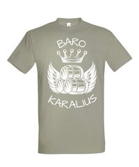 Vyriški marškinėliai Baro karalius, smėlio spalvos kaina ir informacija | Vyriški marškinėliai | pigu.lt