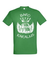 Vyriški marškinėliai Baro karalius, žali kaina ir informacija | Vyriški marškinėliai | pigu.lt