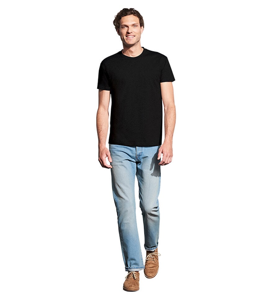 Vyriški marškinėliai Menas, juodi kaina ir informacija | Vyriški marškinėliai | pigu.lt