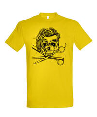 Marškinėliai vyrams Kirpėjas, geltoni kaina ir informacija | Vyriški marškinėliai | pigu.lt