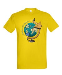 Marškinėliai vyrams Pasaulio užkariautojas, geltoni kaina ir informacija | Vyriški marškinėliai | pigu.lt