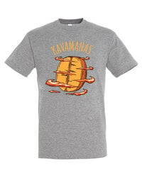 Marškinėliai vyrams Kavamanas, pilki kaina ir informacija | Vyriški marškinėliai | pigu.lt