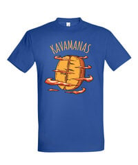 Marškinėliai vyrams Kavamanas, mėlyni kaina ir informacija | Vyriški marškinėliai | pigu.lt