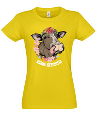 Marškinėliai moterims Kaime geriausia, geltoni kaina ir informacija | Marškinėliai moterims | pigu.lt