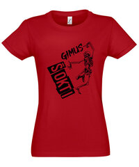 Marškinėliai moterims Gimusi šokti, raudoni kaina ir informacija | Marškinėliai moterims | pigu.lt