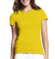 Marškinėliai moterims Gimusi būti laisva, geltoni kaina ir informacija | Marškinėliai moterims | pigu.lt