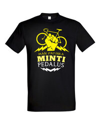 Vyriški marškinėliai Mink pedalus, juodi kaina ir informacija | Vyriški marškinėliai | pigu.lt