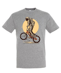 Marškinėliai vyrams Kosmosas, pilki цена и информация | Мужские футболки | pigu.lt