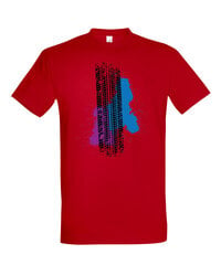 Marškinėliai vyrams Greitis veža, raudoni цена и информация | Мужские футболки | pigu.lt