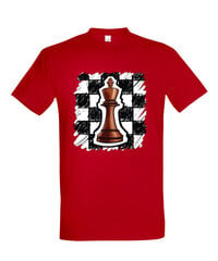 Marškinėliai vyrams Šachmatai, raudoni kaina ir informacija | Vyriški marškinėliai | pigu.lt