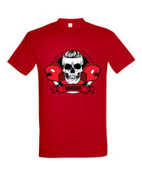 Marškinėliai vyrams Myliu boksą, raudoni kaina ir informacija | Vyriški marškinėliai | pigu.lt