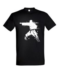 Vyriški marškinėliai Karate, juodi kaina ir informacija | Vyriški marškinėliai | pigu.lt