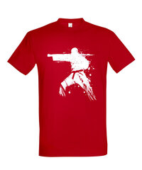 Marškinėliai vyrams Karate, raudoni kaina ir informacija | Vyriški marškinėliai | pigu.lt