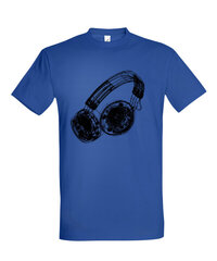 Marškinėliai vyrams DJ, mėlyni цена и информация | Мужские футболки | pigu.lt