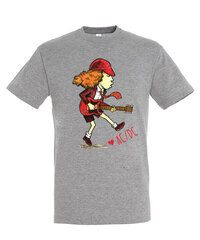 Marškinėliai vyrams AC DC, pilki цена и информация | Мужские футболки | pigu.lt