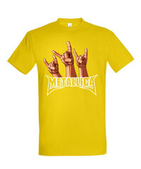 Marškinėliai vyrams Metallica, geltoni kaina ir informacija | Vyriški marškinėliai | pigu.lt