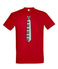 Marškinėliai vyrams Klavišai, raudoni kaina ir informacija | Vyriški marškinėliai | pigu.lt