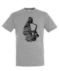 Marškinėliai vyrams Saksas, pilki цена и информация | Мужские футболки | pigu.lt