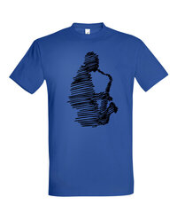 Marškinėliai vyrams Saksas, mėlyni kaina ir informacija | Vyriški marškinėliai | pigu.lt