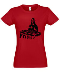 Marškinėliai moterims Mama mia, raudoni kaina ir informacija | Marškinėliai moterims | pigu.lt