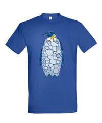 Marškinėliai vyrams Pingvinas, mėlyni kaina ir informacija | Vyriški marškinėliai | pigu.lt