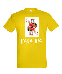 Marškinėliai vyrams Tėtis karalius, geltoni kaina ir informacija | Vyriški marškinėliai | pigu.lt