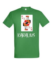 Marškinėliai vyrams Tėtis karalius, žali цена и информация | Мужские футболки | pigu.lt