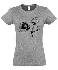 Marškinėliai moterims No.5, pilki kaina ir informacija | Marškinėliai moterims | pigu.lt