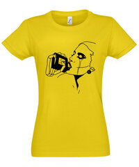 Marškinėliai moterims No.5, geltoni kaina ir informacija | Marškinėliai moterims | pigu.lt