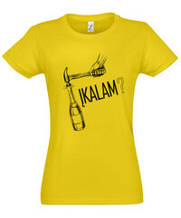 Marškinėliai moterims Įkalam, geltoni kaina ir informacija | Marškinėliai moterims | pigu.lt