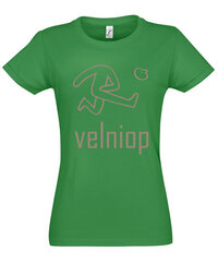 Marškinėliai moterims Velniop, žali цена и информация | Футболка женская | pigu.lt