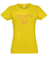 Marškinėliai moterims Trenkta, geltoni kaina ir informacija | Marškinėliai moterims | pigu.lt