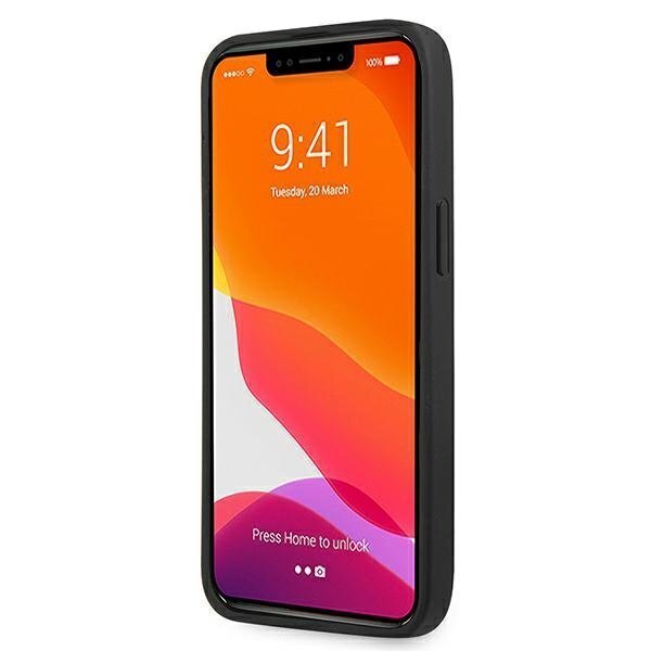 AMG AMHCP13XDOLBK Leather Back Case, skirtas Apple iPhone 13 Pro Max, juodas kaina ir informacija | Telefono dėklai | pigu.lt