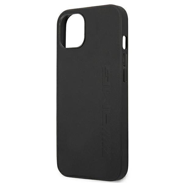 AMG AMHCP13LDOLBK Leather Back Case, skirtas Apple iPhone 13, juodas kaina ir informacija | Telefono dėklai | pigu.lt