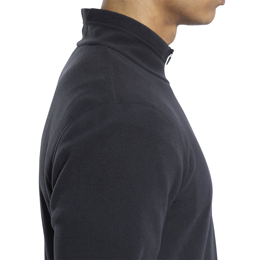 Džemperis vyrams Reebok Ow Flc Q Zip GR8959, juodas цена и информация | Džemperiai vyrams | pigu.lt