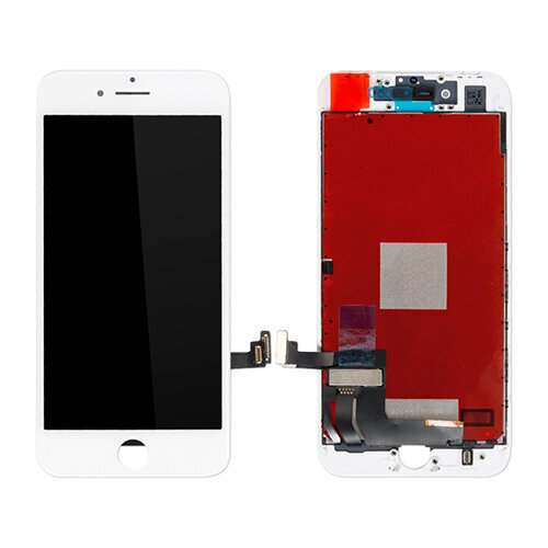 Ekranas iPhone 8 (baltas) HQ+ цена и информация | Telefonų dalys ir įrankiai jų remontui | pigu.lt