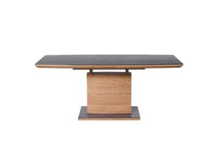 Išskleidžiamas stalas Halmar Concord, pilkas/rudas kaina ir informacija | Virtuvės ir valgomojo stalai, staliukai | pigu.lt