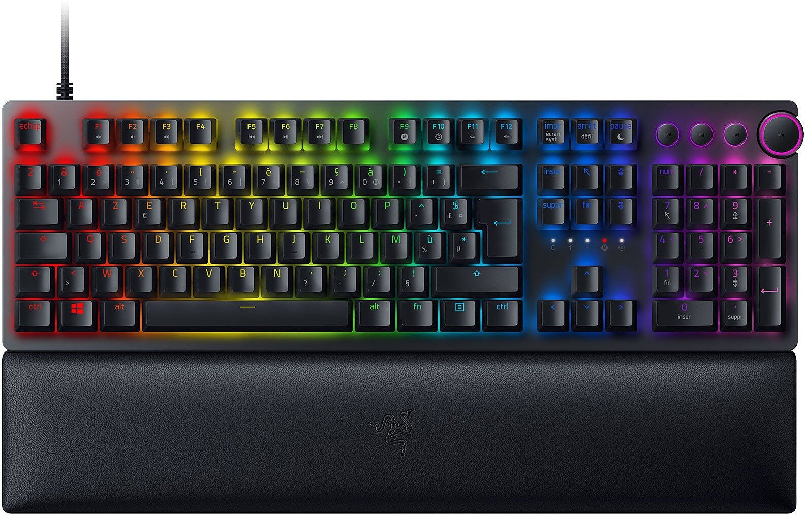 Razer Huntsman V2 Red Switch (SWE) kaina ir informacija | Klaviatūros | pigu.lt