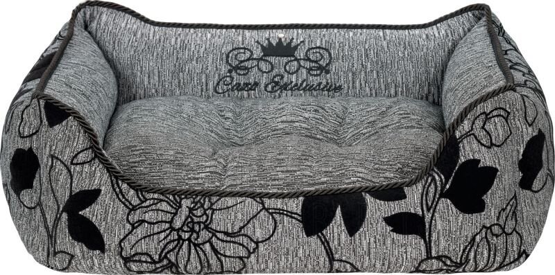 Cazo Exclusive Soft Bed Noir pilka lova šunims 75x60cm kaina ir informacija | Guoliai, pagalvėlės | pigu.lt