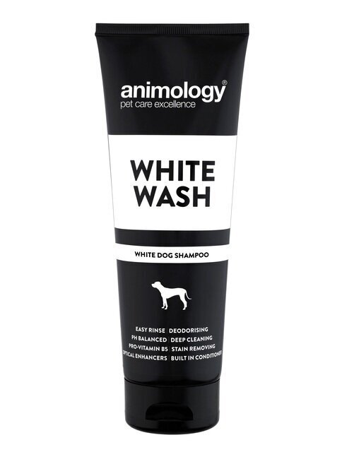 Animology šampūnas balto kailio šunims White Wash, 250 ml kaina ir informacija | Kosmetinės priemonės gyvūnams | pigu.lt