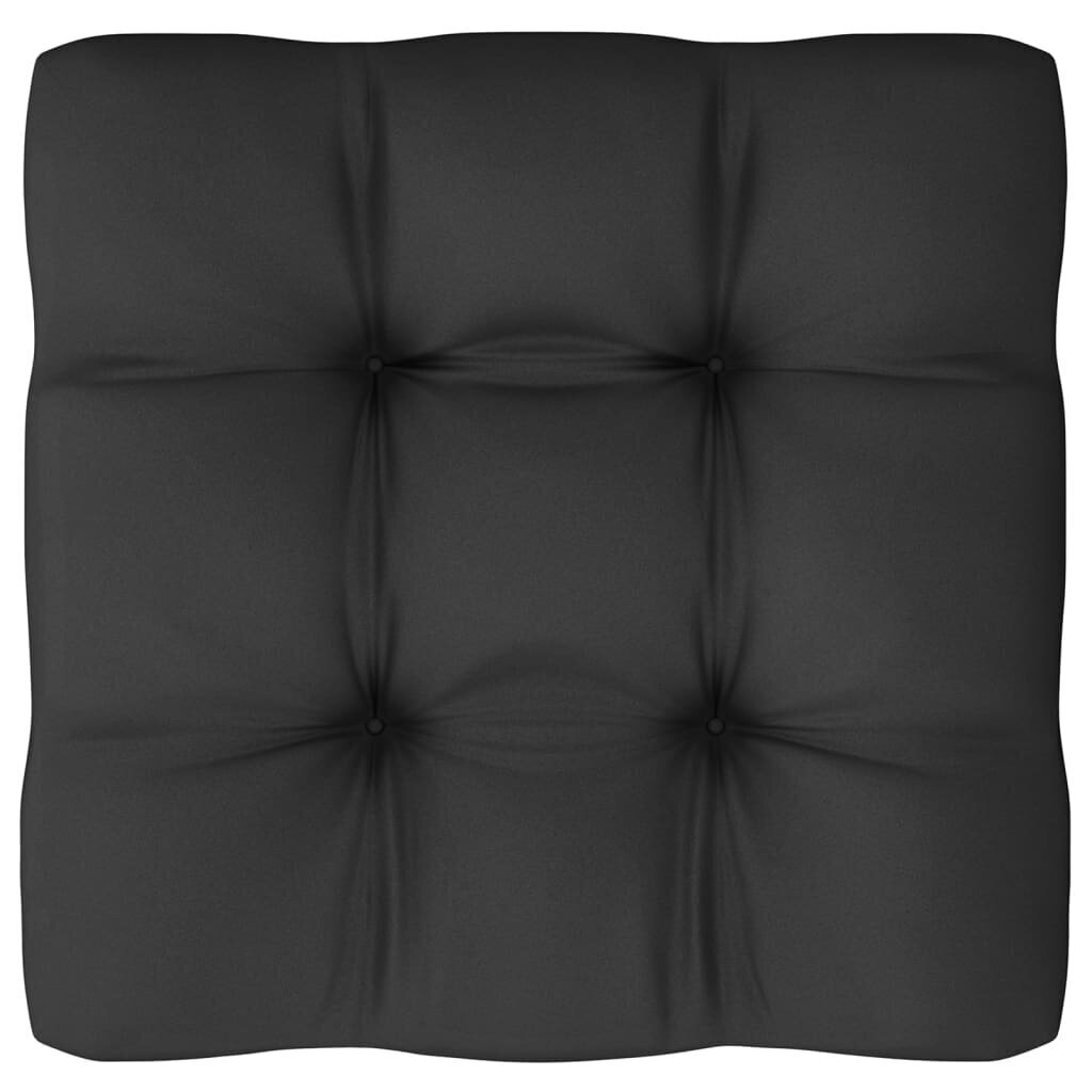 Sodo komplektas su pagalvėmis, 10 dalių, juodas kaina ir informacija | Lauko baldų komplektai | pigu.lt