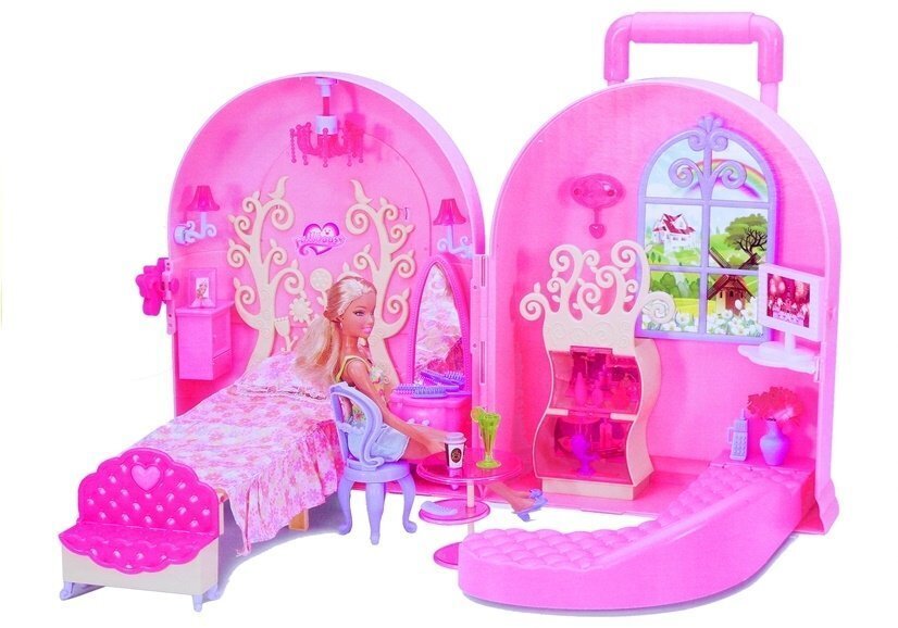 Didelis lėlių namelis su baldais kaina ir informacija | Žaislai mergaitėms | pigu.lt