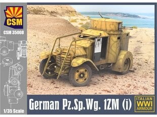 Сборная пластиковая модель CSM - German Pz.Sp.Wg. 1ZM(i) Armoured Car 1ZM 1935-1944, 1/35, 35008 цена и информация | Конструкторы и кубики | pigu.lt