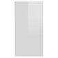 Šoninis staliukas, 50x26x50 cm, baltas цена и информация | Kavos staliukai | pigu.lt