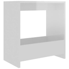 Šoninis staliukas, 50x26x50 cm, baltas kaina ir informacija | Kavos staliukai | pigu.lt