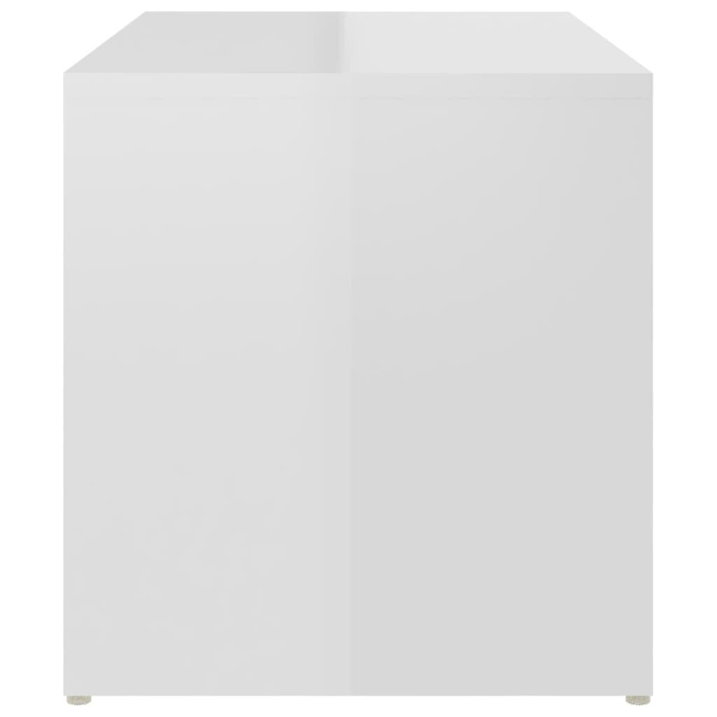 Šoninis staliukas, 59x36x38 cm, baltas kaina ir informacija | Kavos staliukai | pigu.lt