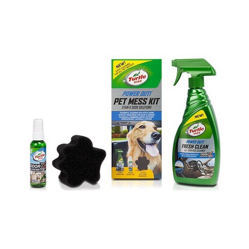 Valiklio rinkinys Turtle Wax TW53055 Power Out Pet Mess (3 pcs) цена и информация | Autochemija | pigu.lt