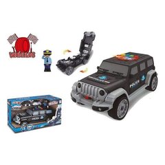 Policijos automobilis Jeep su garsu (35,5 x 18 x 19,8 cm) kaina ir informacija | Žaislai berniukams | pigu.lt